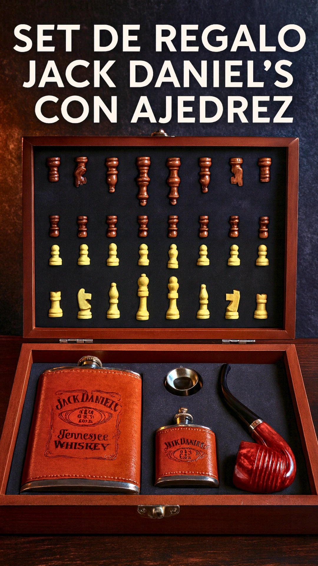 Set De Regalo Jack Daniels Con Ajedrez