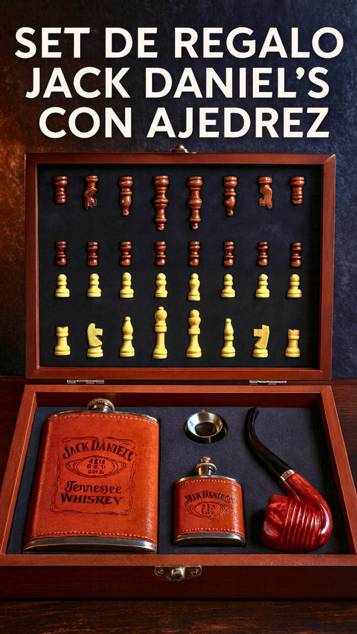 Set De Regalo Jack Daniels Con Ajedrez